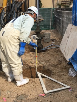 地盤改良　津島福居の家